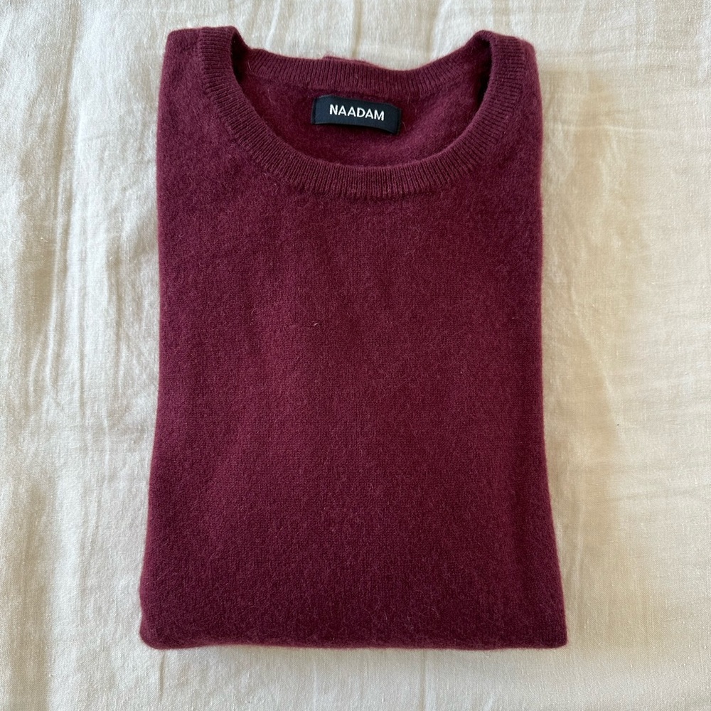 Naadam Original Cashmere Sweater, Merlot